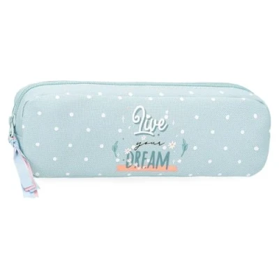 Image of MOVOM Joumma Bags Live Your Dreams School Pencil Case, Shoulder Bag, Various Compartments, green, Mallette, Case