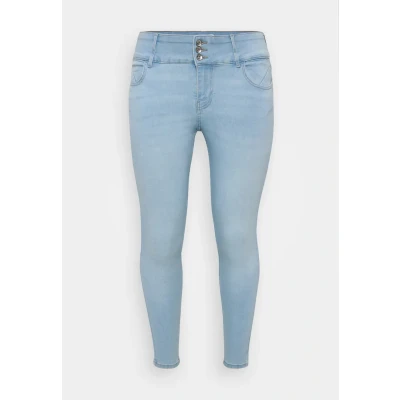 Image of ONLY Carmakoma Caranna Jeans Skinny Fit, Women&#039;s, Size: 16x32, Light blue denim