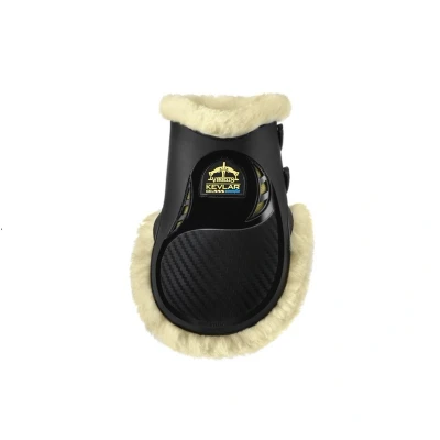 Image of Veredus Kevlar Gel Vento Save The Sheep Fetlock Boots Black Medium (Cob) Horse Riding Equestrian