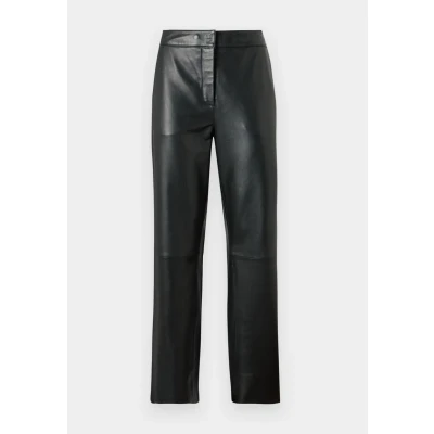 Image of YAS Yasline PANT Leather trousers, Women&#039;s, Size: XXL, Black