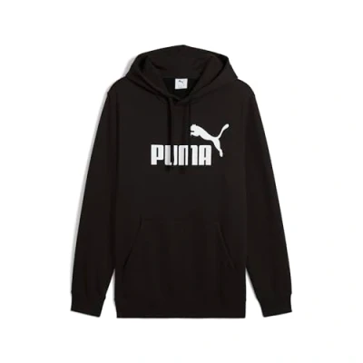 Image of Puma LOGO Hoodie Hoodie, Men&#039;s, Size: Small, Black