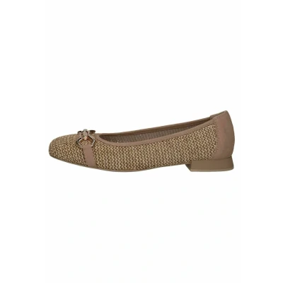 Image of Caprice Ballet pumps, Women&#039;s, Size: 3.5, Bark comb Leather and textile
