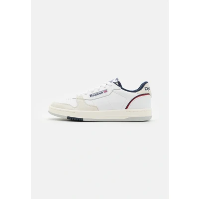Image of Reebok Classic Phase Court Unisex Trainers white/offwhite/dark blue, Size: 5.5, White/off white/dark blue Leather