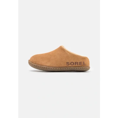 Image of Sorel Unisex Kid&#039;s Lanner Ridge 2 Slippers, Camel Brown, 6 UK