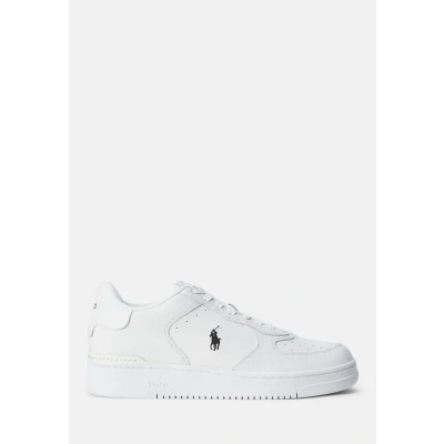 Image of Polo Ralph Lauren Masters Court TOP Trainers, Men&#039;s, Size: 6, White leather and imitation