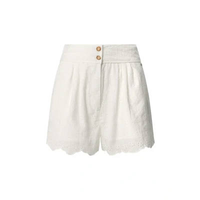 Image of Pepe Jeans Douce Shorts, Women&#039;s, Size: Large, Mousse white