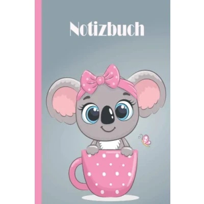 Image of Koala Notizbuch: Notizbuch, breites liniertes Notizbuch aus liniertem Papier für Schule, Studenten, Geschenk Kinder, Jungen, Mädchen, Teenager, Liebhaber