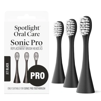Image of Spotlight Oral Care Sonic Pro Jet Black Replacement Heads