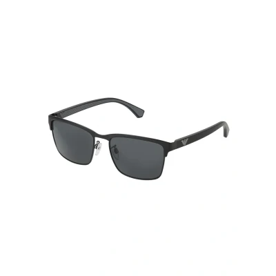 Image of Emporio Armani Sunglasses, Men&#039;s, Size: 56, Matte black