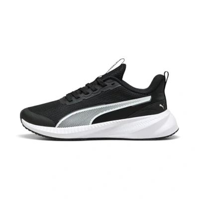 Image of Puma Unisex Kid&#039;s Flyer Lite 3 Jr Sneaker, Black White, UK