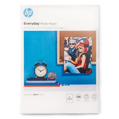 Image of HP Q2510A, A4/210 x 297 mm, Everyday Glossy Photo Paper, 200 gsm, 100 Sheets, White