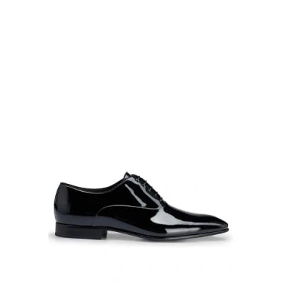 Image of BOSS OXFR PA N Smart laceups, Men&#039;s, Size: 10, Black one Calfskin