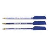 Image of STAEDTLER Stick 430 M 3 Ballpoint Pen Medium Blue (Box of 10)