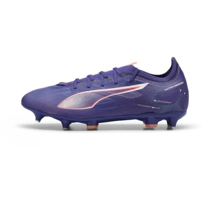 Image of Puma Ultra 5 Match MXSG Screwin stud football boots, Men&#039;s, Size: 6, Lapis lazuli/white/sunset glow Textile/synthetics