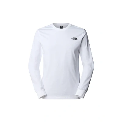 Image of The North Face EASY Long sleeved top, Men&#039;s, Size: XS, Tnf white