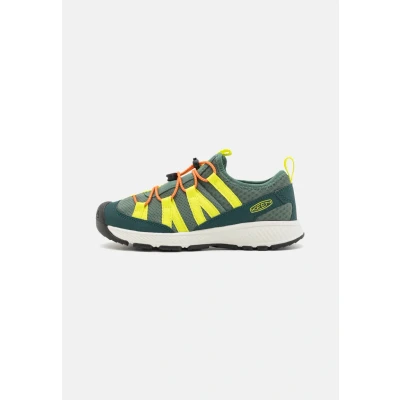 Image of Keen Motozoa Unisex Hiking shoes for kids, Size: 3, Green Imitation leather/ textile