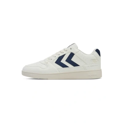 Image of hummel Unisex&#039;s St. Power Play Cl Sneaker, White Navy, 3.5 UK