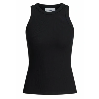 Image of JJXX Women&#039;s Jxforest Str Sl Rib Top JRS Noos, Black, S