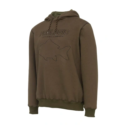 Image of Prologic Mega Fish Hoodie Army Green Size XL Fishing jumper