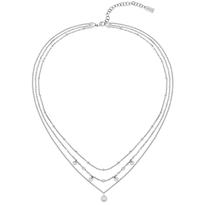 Image of BOSS Kristall Necklace, Women&#039;s, Size: One Size, Silber