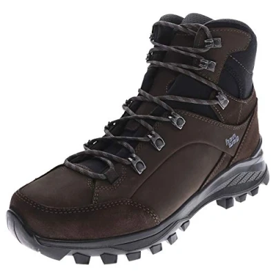Image of Hanwag Banks Hiking shoes, Men&#039;s, Size: 10.5, Mocca/asphalt Nubuck/textile