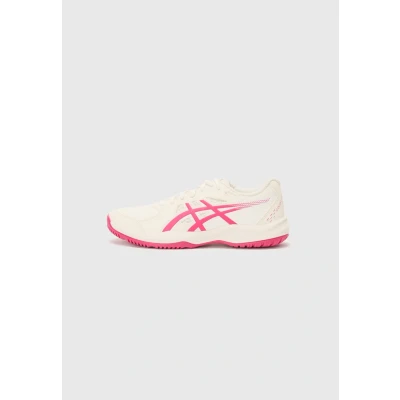 Image of Asics Court Slide 4 Multicourt tennis shoes, Women&#039;s, Size: 5, Cream/bright rose shoes
