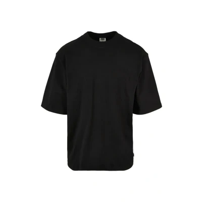 Image of Urban Classics Sleeve Basic Tshirt, Men&#039;s, Size: XXL, Black