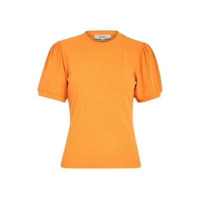 Image of Minus Mijohanna TEE Basic Tshirt, Women&#039;s, Size: Large, Orange peel