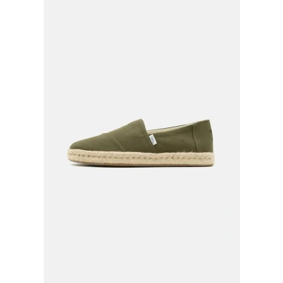 Image of TOMS ALP Espadrilles, Men&#039;s, Size: 10, Olive Cotton