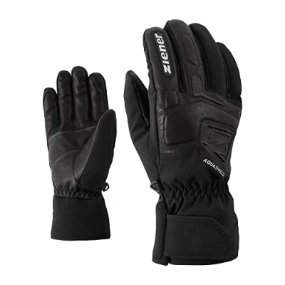 Image of Ziener Men&#039;s GLYXUS Ski Gloves, Winter Sports, Waterproof, Breathable, Black, 6.5