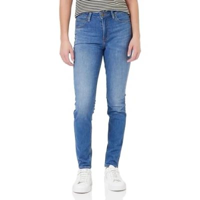 Image of Lee Scarlett HIGH Jeans Skinny Fit, Women&#039;s, Size: 32x33, Blue denim