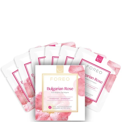 Image of FOREO Bulgarian Rose UFO Moisture Boosting Face Mask (6 Pack)