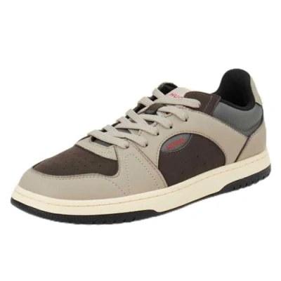 Image of HUGO Hadrian Trainers, Men&#039;s, Size: 10, Open grey Imitation leather/ textile