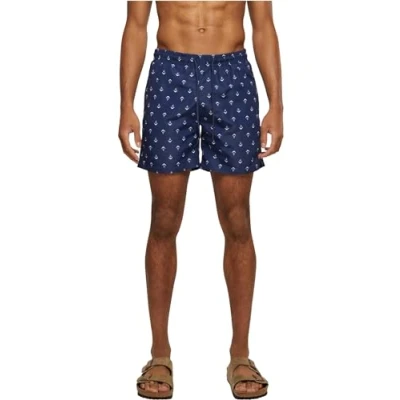 Image of Urban Classics B T Pattern Swimming shorts, Men&#039;s, Size: XS, Anchor navy