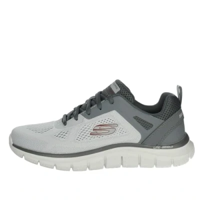 Image of Skechers Sport Track Trainers, Men&#039;s, Size: 7.5, Gray/charcoal Textile/synthetics