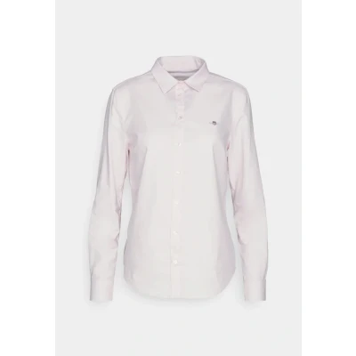 Image of GANT SLIM Stretch Oxford Shirt Buttondown blouse, Women&#039;s, Size: 12, Light pink