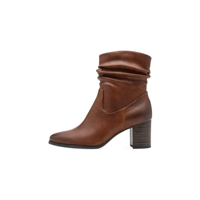 Image of Marco Tozzi Classic ankle boots, Women&#039;s, Size: 7, Cognac shoes