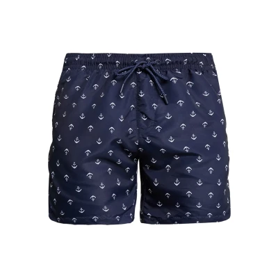 Image of Urban Classics Pattern Swimming shorts, Men&#039;s, Size: 5XL, Anchor