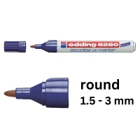 Image of edding 8280 securitas uv marker colourless 10 pens round nib 1.5 3 mm black light for hidden markings on almost any material security marker, invisible ink pen, magic geocaching