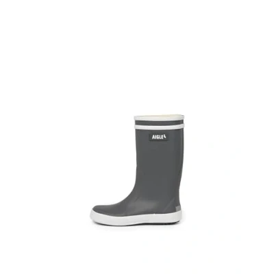 Image of Aigle Unisex Kid&#039;s Lolly Pop 2 Rain Boot, Charcoal Grey, UK Child