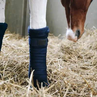 Image of Kentucky Horsewear Repellent Stable Bandages Set of 4 Navy Horse Riding Equestrian