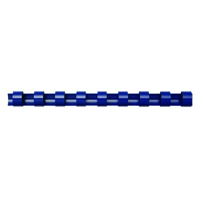 Image of Fellowes A4 8 mm Plastic Binding Combs for Comb Machine, Binds 21 to 40 Pages, Blue, Pack of 100, 5345506