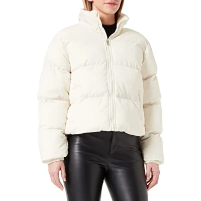 Image of Urban Classics Puffer Winter jacket, Women&#039;s, Size: 4XL, Whitesand