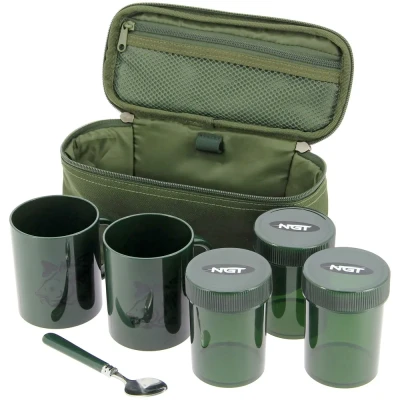 Image of NGT Brew Kit (Incl. 2 Cups, 3 Pots &amp; Spoon) Fishing bag