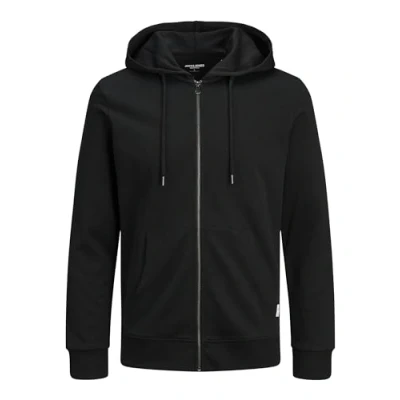 Image of Jack &amp; Jones Zipup sweatshirt, Men&#039;s, Size: 5XL, Black