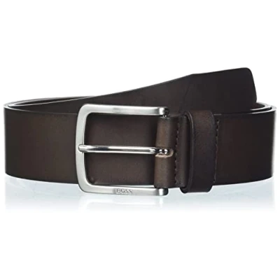 Image of BOSS JOR Belt, Men&#039;s, Size: 46, Dark brown