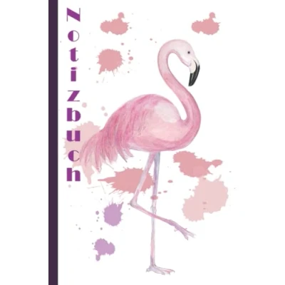 Image of Flamingo Notizbuch: Notizbuch, breites liniertes, liniertes Papier Notizbuch für Schule, Studenten, Geschenk Kinder, Jungen, Mädchen, Teenager, Notizbücher, Liebhaber