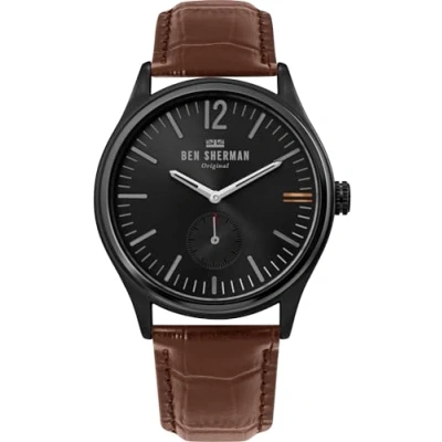 Image of Ben Sherman Mens Analogue Classic Quartz Watch with Leather Strap WB035T,