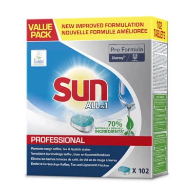 Image of Sun Pro Formula All in 1 Dishwasher Tablets 102 pcs.