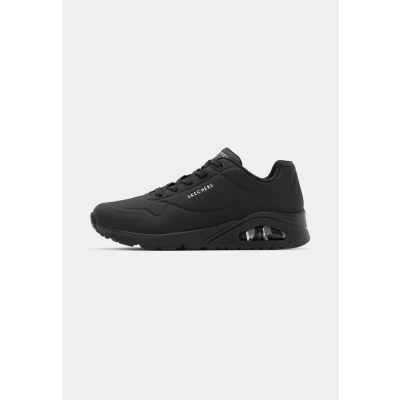 Image of Skechers Wide Fit UNO Trainers, Women&#039;s, Size: 7, Black Pu